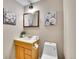 Neutral bathroom with a vanity and traditional fixtures at 4670 E Euclid Cir, Centennial, CO 80121
