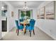 Stylish dining area featuring a round table, modern art, and natural light perfect for gatherings at 4670 E Euclid Cir, Centennial, CO 80121