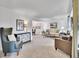 Bright living room featuring neutral carpet, natural light and stylish furnishings for a cozy atmosphere at 4670 E Euclid Cir, Centennial, CO 80121