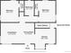 Detailed floor plan showcasing the layout of the home, including bedrooms, living spaces, and bathroom at 3550 Magnolia St, Denver, CO 80207