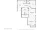 Floor plan of the basement area shows bedroom, bathroom, and storage at 5377 Cloverbrook Cir, Highlands Ranch, CO 80130