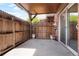 Private patio with fenced yard at 3855 S Monaco St # 166, Denver, CO 80237