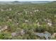Aerial view of a home surrounded by lush green trees and landscaping at 1038 Tenderfoot Dr, Larkspur, CO 80118