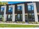 Contemporary townhome community with a clean, modern design at 3116 N Gilpin St, Denver, CO 80205