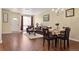 Dining area with table and chairs near living room at 4452 S Auckland Ct, Aurora, CO 80015