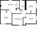 Floor plan showcasing a 3-bedroom, 2-bathroom house at 9300 Grove St, Westminster, CO 80031