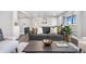 Open concept living area featuring a gray sofa and coffee table at 9300 Grove St, Westminster, CO 80031