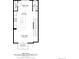 Floorplan of level one, with kitchen, living room, dining area, bath, and balcony at 5630 W 11Th Pl, Lakewood, CO 80214
