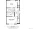 Upstairs floorplan featuring two baths, bedroom, primary bedroom, laundry, and hall at 5630 W 11Th Pl, Lakewood, CO 80214