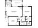 A clear and detailed floorplan showcasing the layout of the home at 8378 S Upham Way # B305, Littleton, CO 80128