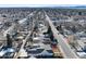 Aerial view highlighting the home's location in the neighborhood at 4020 S Elati St, Englewood, CO 80110