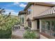 Exterior view featuring a two-story home, a private deck area, and scenic views at 145 Capulin Pl, Castle Rock, CO 80108