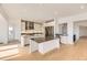 Modern kitchen featuring a central island and stainless steel appliances at 3953 Treadway Pt, Castle Rock, CO 80108