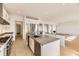 Spacious kitchen featuring a large island and stainless steel appliances at 3953 Treadway Pt, Castle Rock, CO 80108