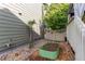 Cozy backyard featuring rocks, a small garden bed, and a small round table at 21418 E Stroll Ave, Parker, CO 80138
