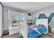 bedroom featuring mountain themed paint with blue, green, and white colors at 11278 W 103Rd Dr, Broomfield, CO 80021