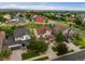 Aerial view of the neighborhood showcasing the home's location and curb appeal at 11945 S Saunter Ln, Parker, CO 80138