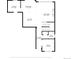 Floor plan showcasing the main floor of the house, detailing each room's dimensions at 11945 S Saunter Ln, Parker, CO 80138