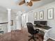 Upstairs office area features a ceiling fan and lots of light from the hallway at 3043 W 109Th Pl, Westminster, CO 80031