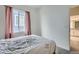 Comfortable bedroom features soft carpet, window, and modern furniture at 4903 Basalt Ridge Cir, Castle Rock, CO 80108