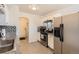 Kitchen with stainless steel appliances and granite countertops at 5295 Perry St, Denver, CO 80212