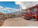 Backyard view showcasing the home's exterior and mountain views at 511 Plateau Pkwy, Golden, CO 80403