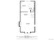 Detailed floor plan showcasing kitchen, dining area, and living room layout with dimensions at 12466 E Amherst Cir, Aurora, CO 80014