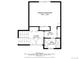 Detailed floor plan featuring primary bedroom, foyer, hall, and bath layout with measurements at 12466 E Amherst Cir, Aurora, CO 80014