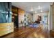 Mid-century modern sitting area with hardwood floors at 5401 Antler Run, Littleton, CO 80125