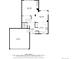 Detailed floor plan featuring the living room, kitchen, and garage layout with dimensions at 10987 Cannonade Dr, Parker, CO 80138