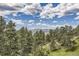 Scenic mountain view of green trees and blue sky, perfect for relaxing at 24768 Foothills N Dr, Golden, CO 80401