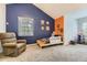 A bedroom featuring a twin bed, chair, and colorful walls and decor at 4305 Red Rock Dr, Larkspur, CO 80118