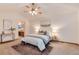 Comfortable main bedroom with a ceiling fan and a tranquil ambiance at 10233 Silver Maple Cir, Highlands Ranch, CO 80129