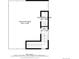 Floor plan of the rooftop deck with an electrical room and hall at 2044 N High St, Denver, CO 80205
