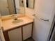 Bathroom sink and mirror on wall with towel bar at 4760 S Wadsworth # 301, Littleton, CO 80123