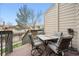 Cozy back porch with a dining table at 7450 W Coal Mine Ave # D, Littleton, CO 80123