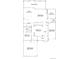 Detailed first floor plan featuring kitchen, living room, dining room, study, 1-bay and 2-bay garages at 595 Twilight St, Erie, CO 80516