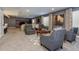 Finished basement with carpet, theater style seating, and neutral colors at 15804 Elizabeth Cir, Brighton, CO 80602