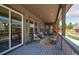 Inviting covered patio with comfortable seating arrangements, perfect for relaxing and entertaining outdoors at 15804 Elizabeth E Cir, Thornton, CO 80602