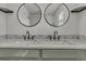 Bathroom featuring double sinks and a marble countertop at 5286 Rustic Ave, Firestone, CO 80504
