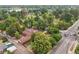 Aerial view of the property, showcasing a lake and a park in the neighborhood at 1295 S Downing St, Denver, CO 80210
