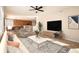 Open living room with views into the kitchen and dining area at 3272 Brushwood Dr, Castle Rock, CO 80109