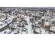 Aerial view of neighborhood in winter at 5454 Clay St, Denver, CO 80221