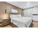 Large bedroom with modern decor and private access at 5454 Clay St, Denver, CO 80221