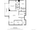 Detailed floor plan showcasing layout including bedrooms, living spaces, kitchen, and balcony at 7877 E Mississippi Ave # 1107, Denver, CO 80247