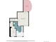 Floor plan with primary bedroom, bathroom, walk-in closet, and balcony, all with precise measurements at 10592 Raven Run, Littleton, CO 80125