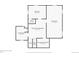 Basement floor plan featuring a bedroom, living room, laundry room, storage, and dimensions at 2709 S Franklin St, Denver, CO 80210