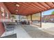 Cozy covered patio with ample seating, perfect for outdoor dining and entertainment at 8375 W 17Th W Ave, Lakewood, CO 80214