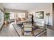 Bright living room with hardwood floors, large windows, comfortable seating and a piano at 290 Dexter St, Denver, CO 80220