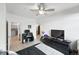 Spacious bedroom features ample space, natural light, and an ensuite bathroom for added convenience at 494 Black Feather Loop # 108, Castle Rock, CO 80104